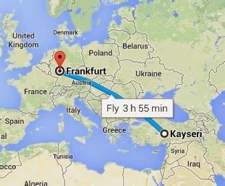 Düsseldorf türkiye uçakla kaç saat